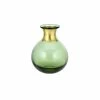 Nkuku Green Miza Mini Glass Vase
