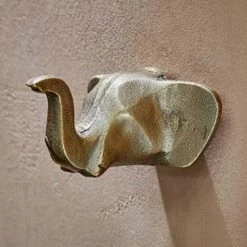 Nkuku Brass Elephant Hook