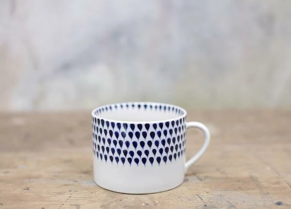 Nkuku Indigo Drop Ceramic Mug - Large 3 Nkuku Indigo Drop Ceramic Mug - Large