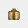 Nkuku Aged Antique Brass Boro Iron Straight Vase Small