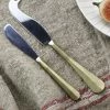 Nkuku Brushed Gold Osko Cheese And Butter Knife Set