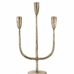 Nkuku Antique Brass Mbata Brass Candelabra