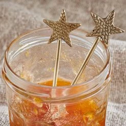 Nkuku Star Brass Spoon Set