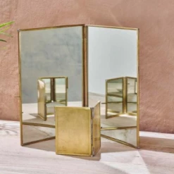 Nkuku Kiko Folding Mirror Large 5 Nkuku Kiko Folding Mirror Large