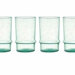 Nkuku Kaneti Bubble Tumbler - Aqua - Set Of 4