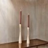 Nkuku Large Natural Mango Wood Candlestick