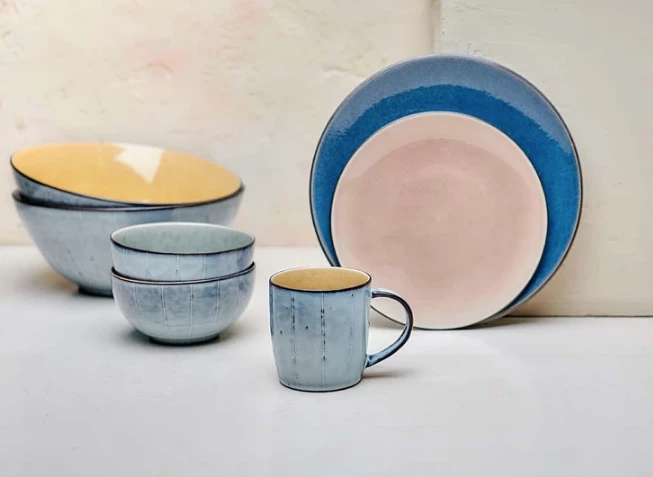 Nkuku Bao Dusky Pink Serving Bowl 3 Nkuku Bao Dusky Pink Serving Bowl