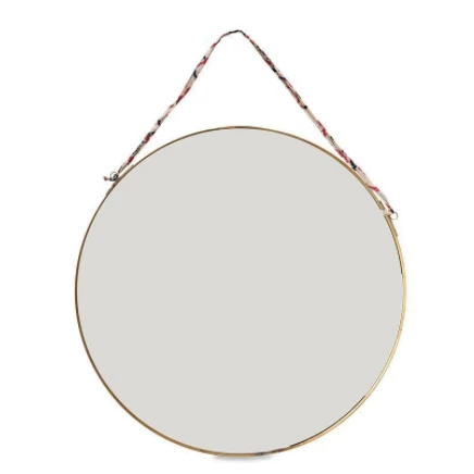 Nkuku Kiko Brass Round Mirror 2 Nkuku Kiko Brass Round Mirror