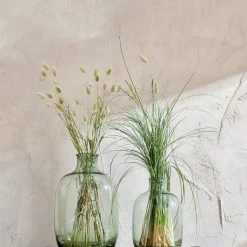 Nkuku Small Lua Glass Vase In Green