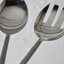 Nkuku Salad Servers Sirkali Silver