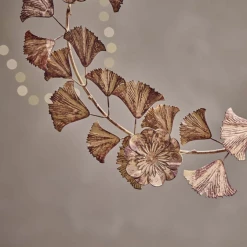 Nkuku Khamila Brass Leaf Wreath