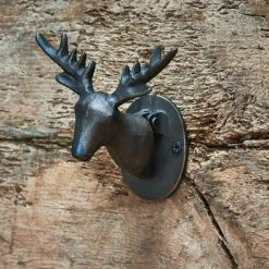 Nkuku Stag Door Knocker Black 9 Nkuku Stag Door Knocker Black