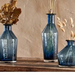 Nkuku Indigo Zaani Glass Vase