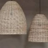 Nkuku Noko Wicker Conical Pendant Large