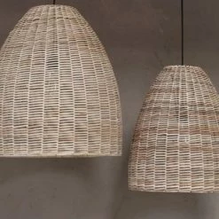 Nkuku Noko Wicker Conical Pendant Large