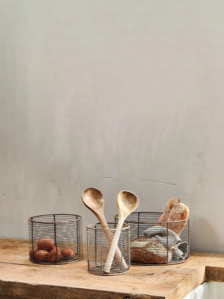 Nkuku Large Inkollu Basket Bowl In Aged Brass 1 Nkuku Large Inkollu Basket Bowl In Aged Brass