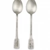 Nkuku Veeta Brushed Silver Serving Spoons