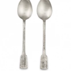 Nkuku Veeta Brushed Silver Serving Spoons