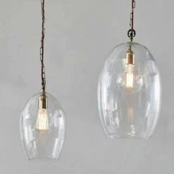 Nkuku Otoro Glass Pendant Light - Large Oval