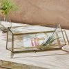 Nkuku Glass Brass Photo Tray