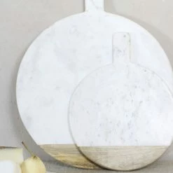 Nkuku NKUKU BWARI ROUND MARBLE BOARD 41 X 32 X 2 CM