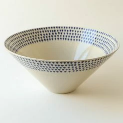Nkuku Indigo Drop Large Serving Bowl