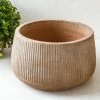 Nkuku Wampu Wide Planter - Medium Distressed Terracotta