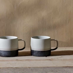 Nkuku Enesta Dipped Mug In Cream