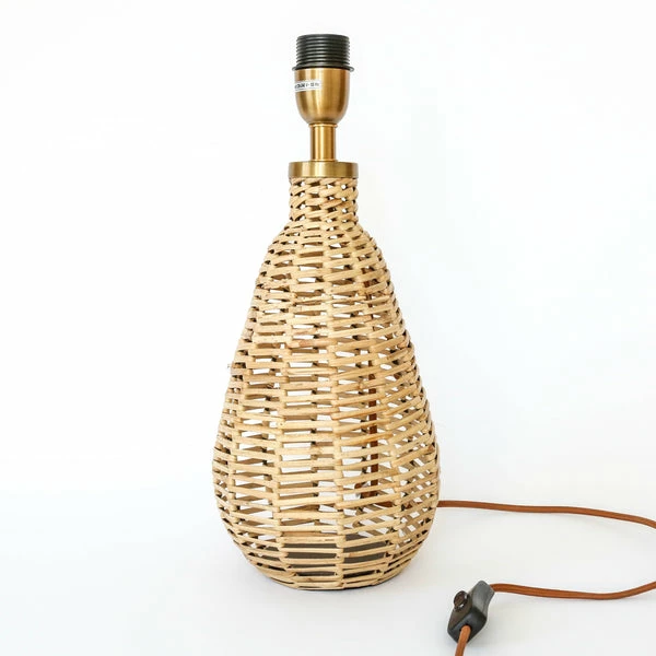 Nkuku Darma Wicker Lamp Base - Small Tall 3 Nkuku Darma Wicker Lamp Base - Small Tall