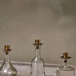 Nkuku Sirsa Tall Glass Candlestick 7 Nkuku Sirsa Tall Glass Candlestick