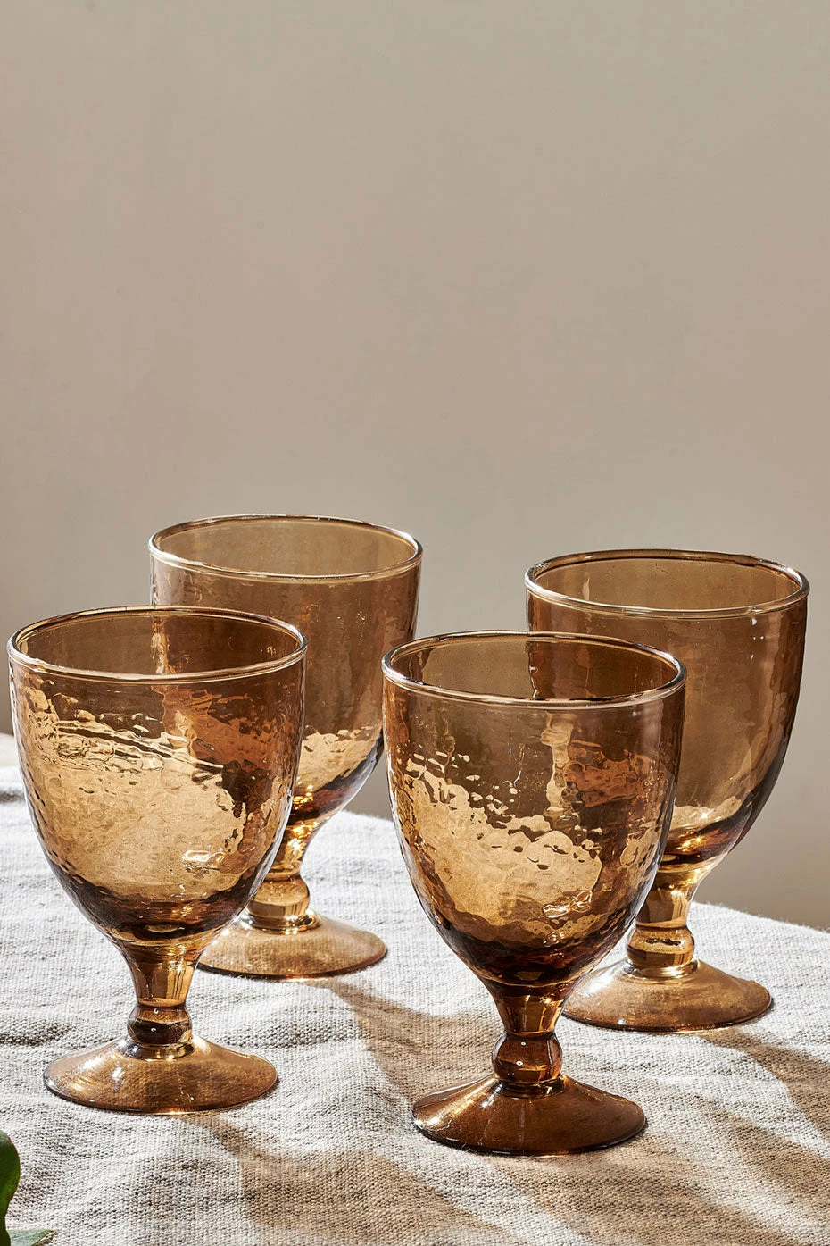 Nkuku Smoke Brown Yala Wine Glass - Set Of 4 1 Nkuku Smoke Brown Yala Wine Glass - Set Of 4