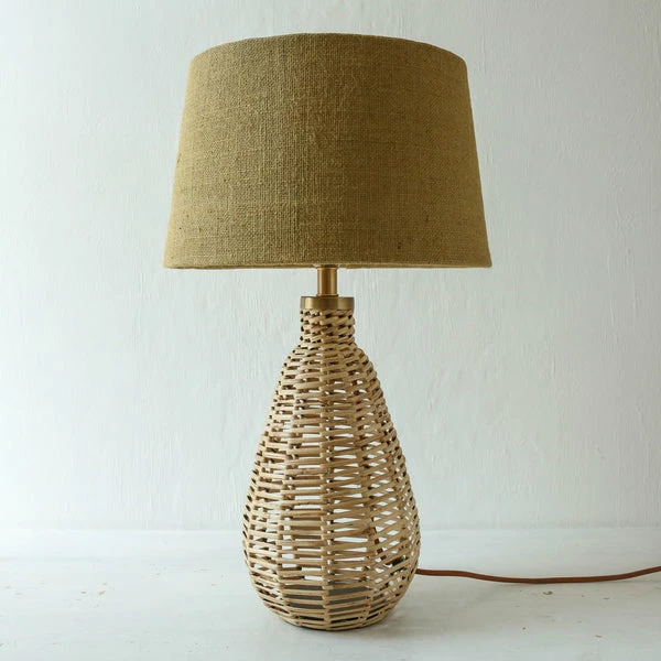 Nkuku Darma Wicker Lamp Base - Small Tall 2 Nkuku Darma Wicker Lamp Base - Small Tall