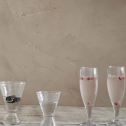 Nkuku Yala Clear Champagne Glass