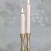 Nkuku NKUKU BRUSHED GOLD JAHI CANDLE HOLDER 16 X 5 Cm