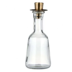 Nkuku Sirsa Glass Tall Candlestick Clear