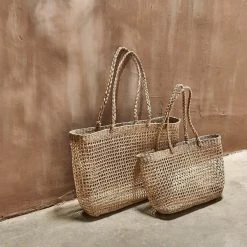 Nkuku Large Natural Sea Grass Shopper Bag