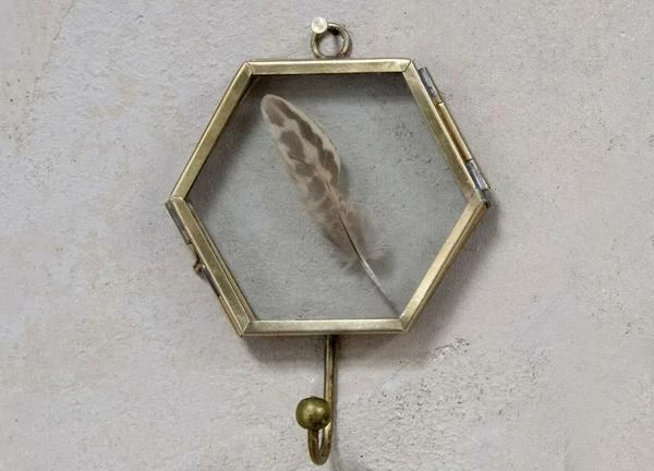 Nkuku Kiko Hexagon Antique Brass Hook 5 Nkuku Kiko Hexagon Antique Brass Hook