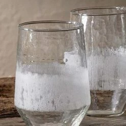 Nkuku Anara Etched Tumbler Clear
