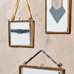 Nkuku Kiko Extra Large Portrait Frame In Antique Brass