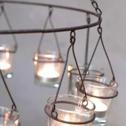 Nkuku Timo Glass Tealight Chandelier