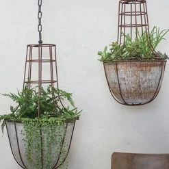 Nkuku Abari Caged Hanging Planter