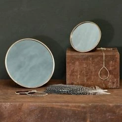 Nkuku Kiko Round Standing Mirror Small