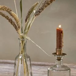 Nkuku Sirsa Tapered Glass Candlestick