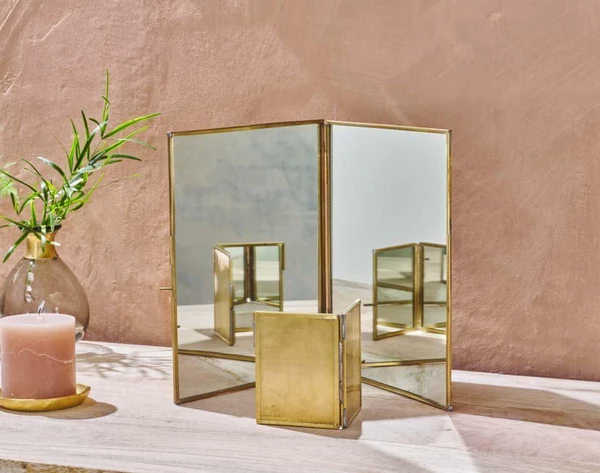 Nkuku Kiko Small Folding Mirror 2 Nkuku Kiko Small Folding Mirror