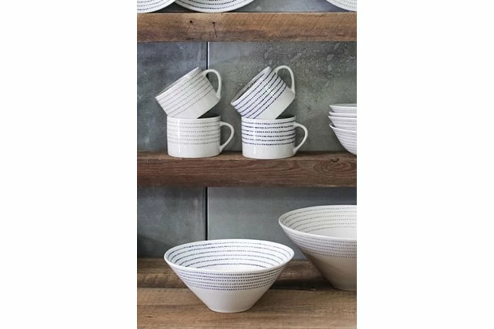 Nkuku Indigo Bria Ceramic Serving Bowl 3 Nkuku Indigo Bria Ceramic Serving Bowl