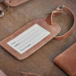 Nkuku Namba Leather Luggage Tag By 7 Nkuku Namba Leather Luggage Tag By