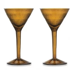 Nkuku Burnt Amber Mila Cocktail Glass 13 Nkuku Burnt Amber Mila Cocktail Glass