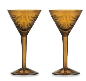 Nkuku Burnt Amber Mila Cocktail Glass 7 Nkuku Burnt Amber Mila Cocktail Glass