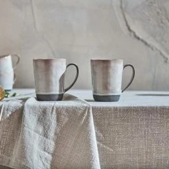 Nkuku Edo Glazed Grey Mug Tall