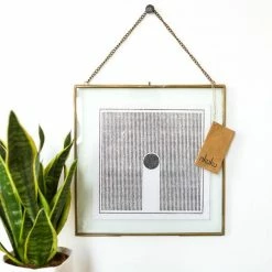 Nkuku Gigantic Antique Brass Kiko Frame 36 cm Square